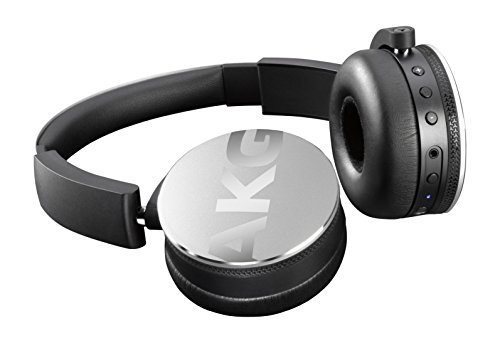 AKG Y50BT On Ear Wireless Bluetooth Kopfhörer Wiederaufladbar Faltbar Kompatibel mit iOS und Android Smartphones und Tablets - Silber