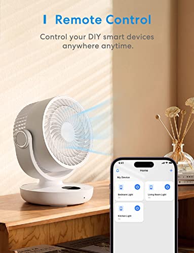 Meross WLAN Schalter Universal Smart WiFi Switch Fernbedienung Sprachsteuerung mit Amazon Alexa, Google Assistant und IFTTT, DIY Smart Home für elektrische Haushaltsgeräte - 2