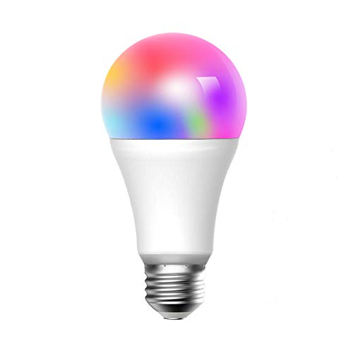 Meross Smart WLAN Mehrfarbige Dimmbare LED Glühbirne Fernbedienung 60W Äquivalent E27 2700K-6500K kompatibel mit Alexa, Google Home und IFTTT