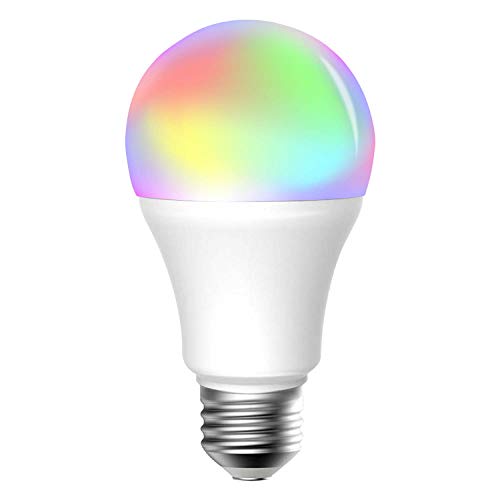 Meross WLAN Smart Mehrfarbige Dimmbare LED Glühbirne Fernbedienung 60W Äquivalent E27 2700K-6500K kompatibel mit Alexa, Google Home und IFTTT