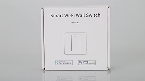 meross Smart Wechselschalter WLAN Lichtschalter, benötigt Nullleiter, 2 Weg, physische Taste Schalter, kompatibel mit Alexa, Google Assistant und SmartThings, 2,4 GHz - 9