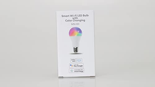Meross Smart LED Lampe, WLAN dimmbare Glühbirne intelligente Mehrfarbige Birne Äquivalent 60W E27 2700K-6500K kompatibel mit Alexa, Google Home und SmartThings, Warmweiß, 1 Stück (1er Pack) - 9