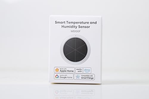 Meross WLAN Hygrometer Thermometer Innen, Erfordert Meross Hub, Smart Temperatur- und Luftfeuchtigkeitsmesser, Solarenergieversorgung, Kompatibel mit Apple HomeKit, Alexa, Google Home, SmartThings - 10