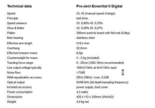 Pro-Ject Essential II Audiophiler Plattenspieler schwarz - 8