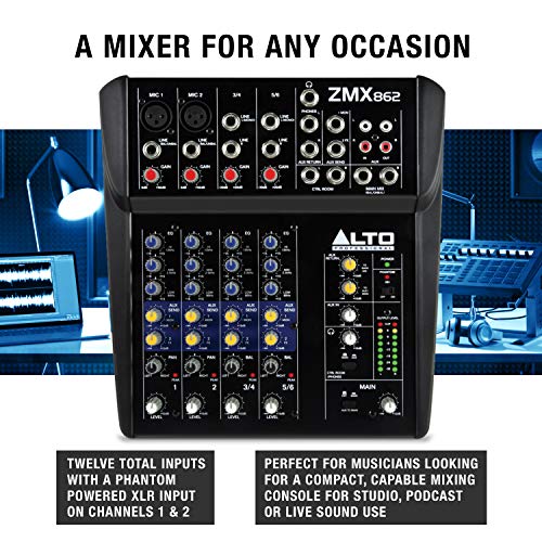 Alto ZMX862 Professionelle Kompakter 6 Kanal Mischpult - 2